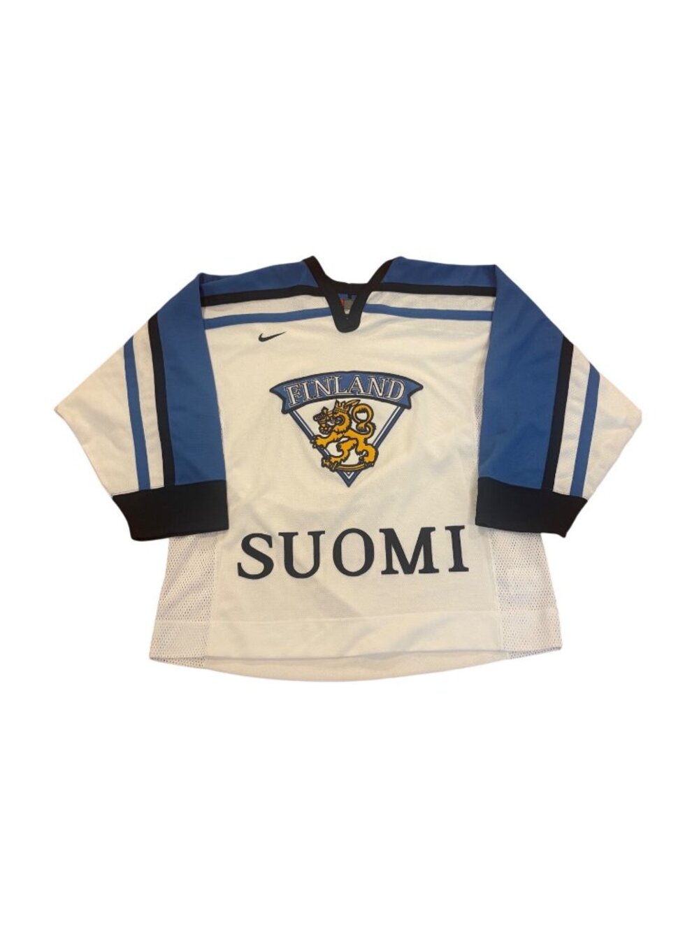 Nike 1998-2004 Finland National Hockey Team Jersey IIHF Stitched Men's Large
